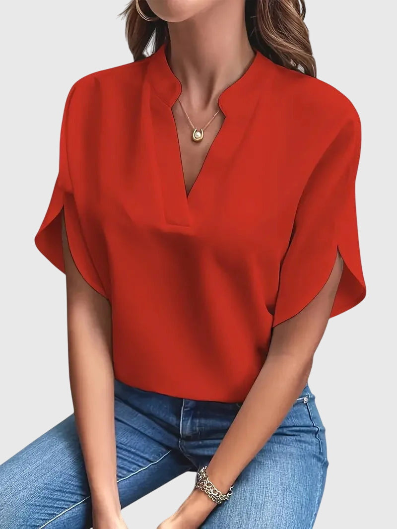 Annie | Soft and Elegant V-Neck Shirt