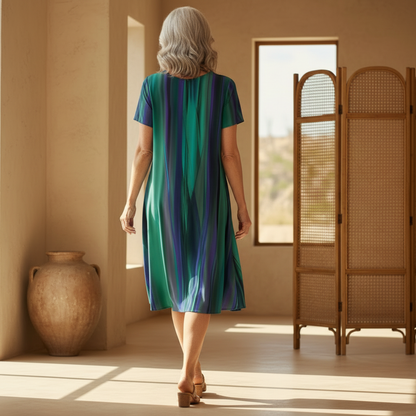 Genna | Casual Boho Gradient Dress