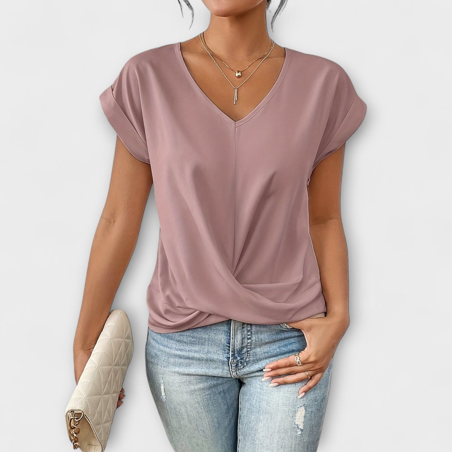 Annie | Elegant V-neck Top